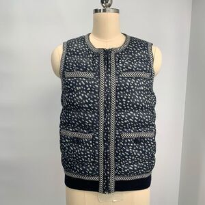Tory Burch goose down puffer jacket vest sz 2 or xs